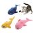 Pawzy Jouet pour chats - Famille de requins en peluche