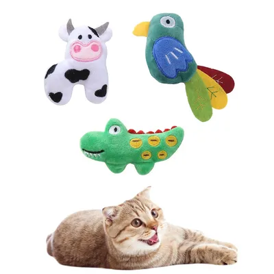 Pawzy Animaux en peluche avec menthe pour chats