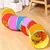Pawzy Jouet tunnel arc-en-ciel pour chat