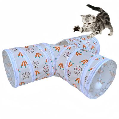FurryFusion Tunnel pour chat à trois canaux