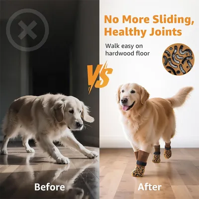 Pawzy Chaussettes anti - glissement pour chiens