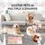 Pawzy apis à lécher antidérapant - Alimentation lente chien (rose)