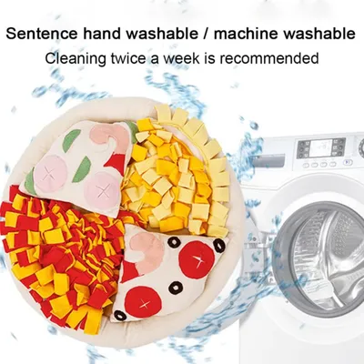 Pawzy Tapis fouille pizza pour chien - Alimentation lente antidérapant