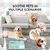 Pawzy apis à lécher antidérapant - Alimentation lente chien (Bleu)