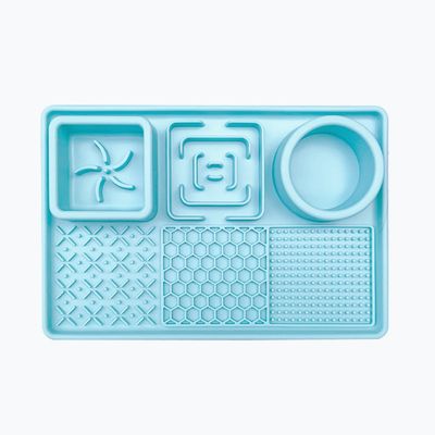 Pawzy apis à lécher antidérapant - Alimentation lente chien (Bleu)