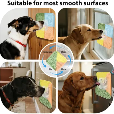 Pawzy Tapis silicone à lécher avec ventouses