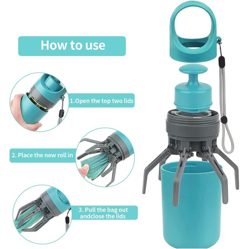 UAMLY No Touch Poop Scooper Portable pour Chiens