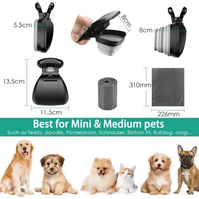 UAMLY Pet Pooper Scooper, avec Distributeur de Sac