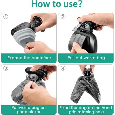 UAMLY Pet Pooper Scooper, avec Distributeur de Sac