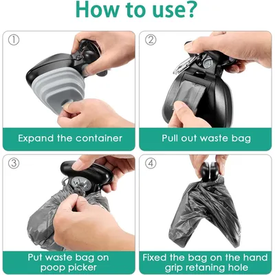 UAMLY Pet Pooper Scooper, avec Distributeur de Sac