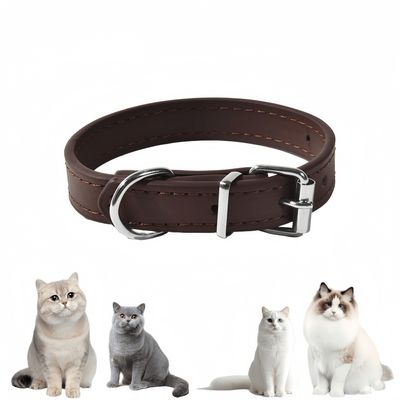 Pawzy Colliers adaptés aux petits chiens et aux chats Brun foncé