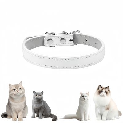 Pawzy Colliers adaptés aux petits chiens et aux chats Blanc