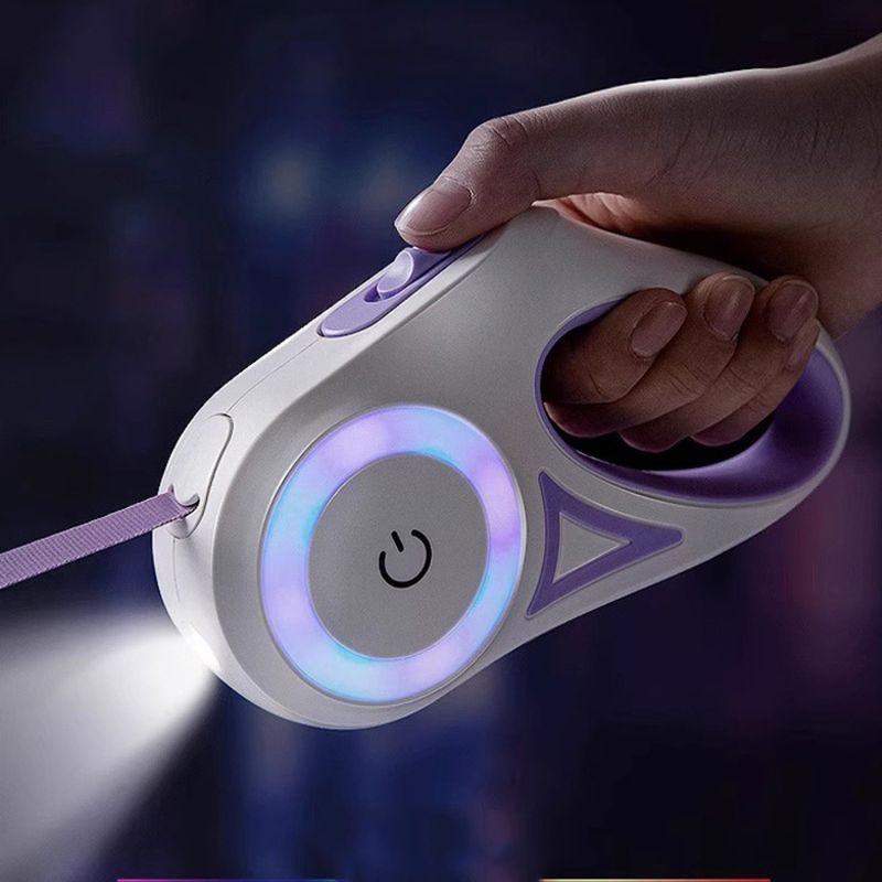 Zoomtopia Laisse rétractable lumineuse pour chien