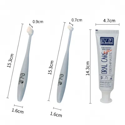 Pawzy Kit dentifrice et brosse à dents pour animaux de compagnie