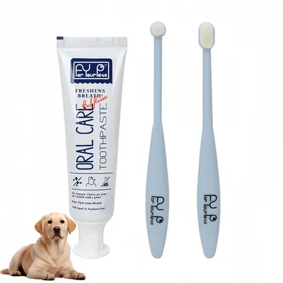 Pawzy Kit dentifrice et brosse à dents pour animaux de compagnie Pawzy Kit dentifrice et brosse à dents pour animaux de compagnie