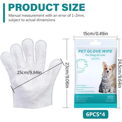 ZooVenture Lingettes nettoyantes pour chien et chat