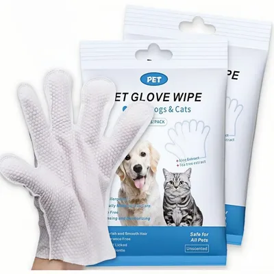 ZooVenture Gants nettoyants pour chien et chat ZooVenture Gants nettoyants pour chien et chat