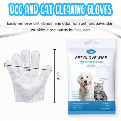 ZooVenture Gants nettoyants pour chien et chat