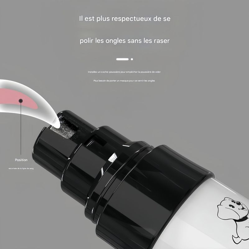 FurryFusion Moulin à ongles électrique pour animaux de compagnie