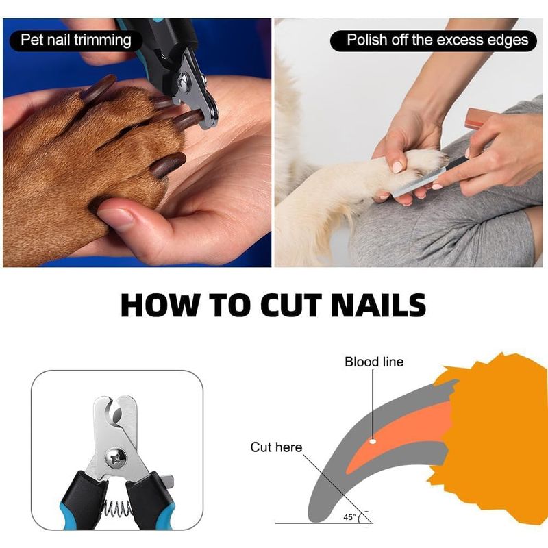 UAMLY Coupe-griffes et coupe-ongles pour chien