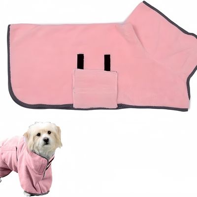 Pawzy Peignoir pour animal de compagnie rose