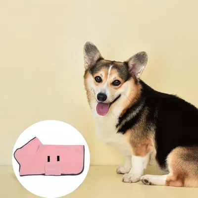 Pawzy Peignoir pour animal de compagnie rose