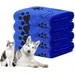 Zoomtopia Quatre serviettes de bain douces pour chien