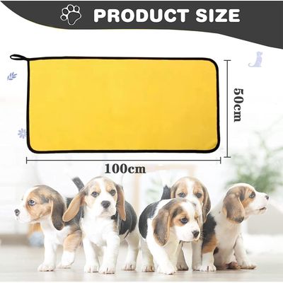 Pawzy Serviette bain chien - microfibre super absorbante