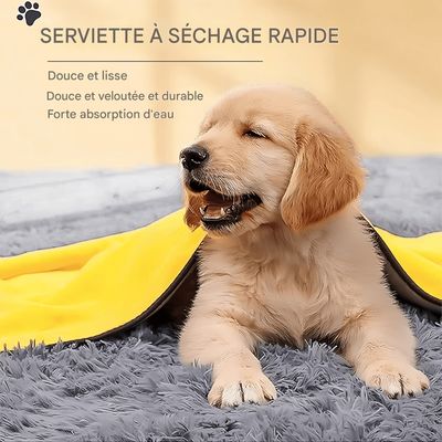 Pawzy  Serviette pour  Convient aux chats et aux chiens