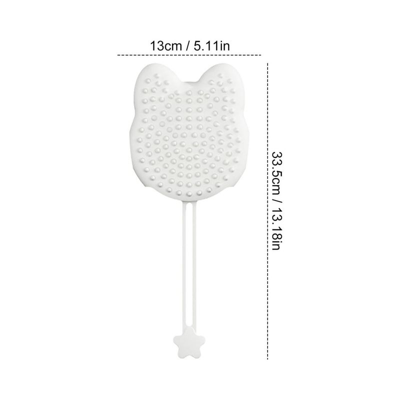 Zoomtopia Brosse de bain en silicone pour chien