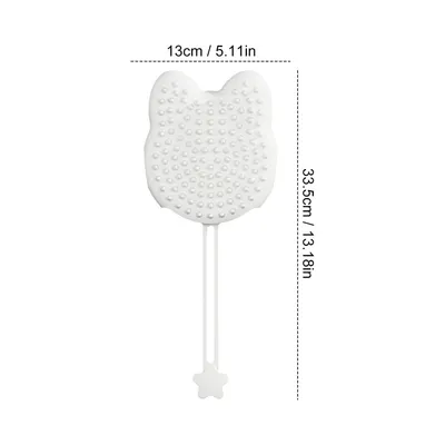 Zoomtopia Brosse de bain en silicone pour chien