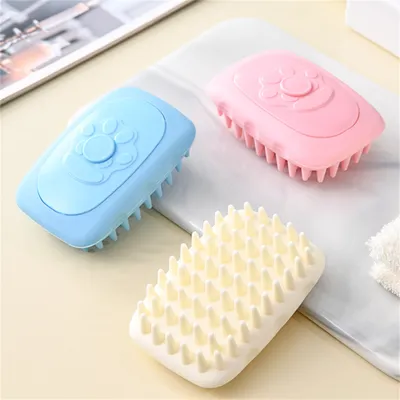 Pawzy Brosse de nettoyage et de massage pour animaux de compagnie