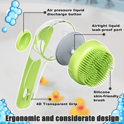 Pawzy Brosse lavage tout-en-un pour chien/chat