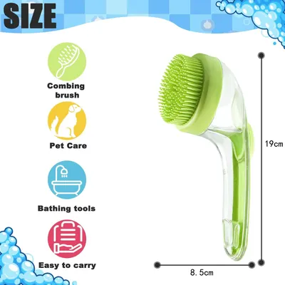 Pawzy Brosse lavage tout-en-un pour chien/chat