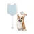 Zoomtopia Brosse de bain en silicone pour chien