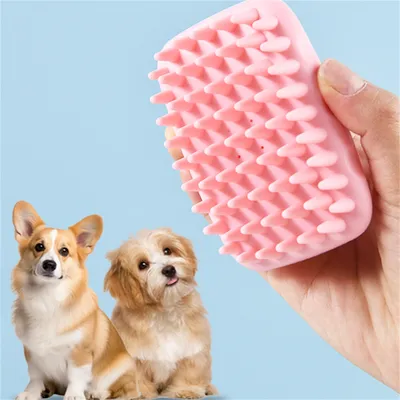 Pawzy Brosse de nettoyage et de massage pour animaux de compagnie