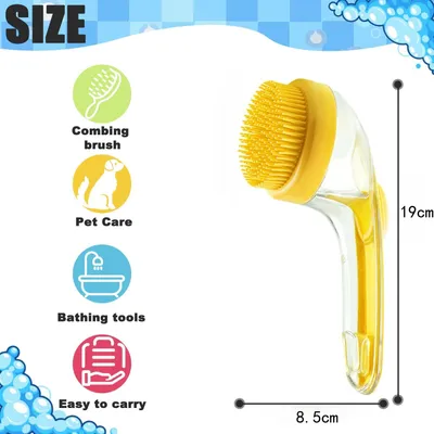 Pawzy Brosse lavage tout-en-un pour chien/chat