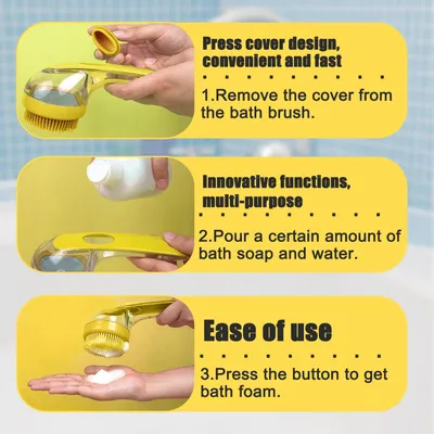 Pawzy Brosse lavage tout-en-un pour chien/chat