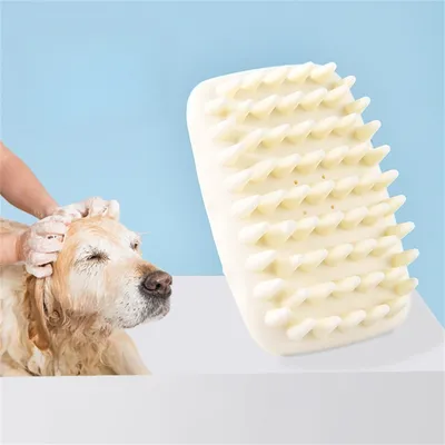 Pawzy Brosse de nettoyage et de massage pour animaux de compagnie