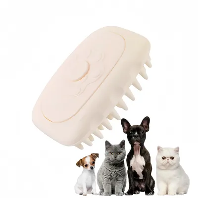 Pawzy Brosse de nettoyage et de massage pour animaux de compagnie