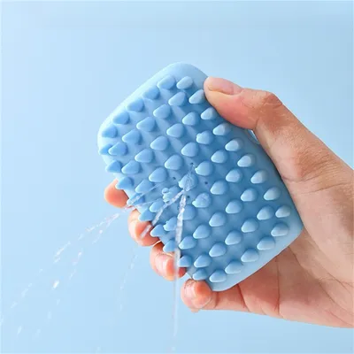 Pawzy Brosse de nettoyage et de massage pour animaux de compagnie