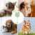 Zoomtopia Brosse de bain en silicone pour chien