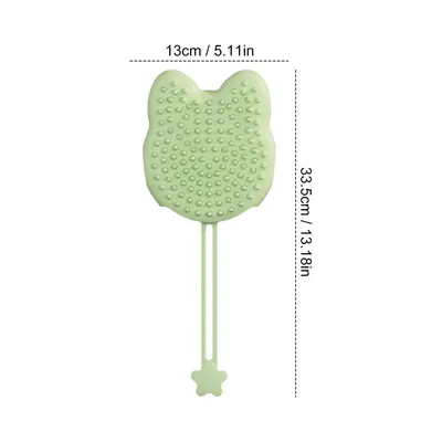Zoomtopia Brosse de bain en silicone pour chien