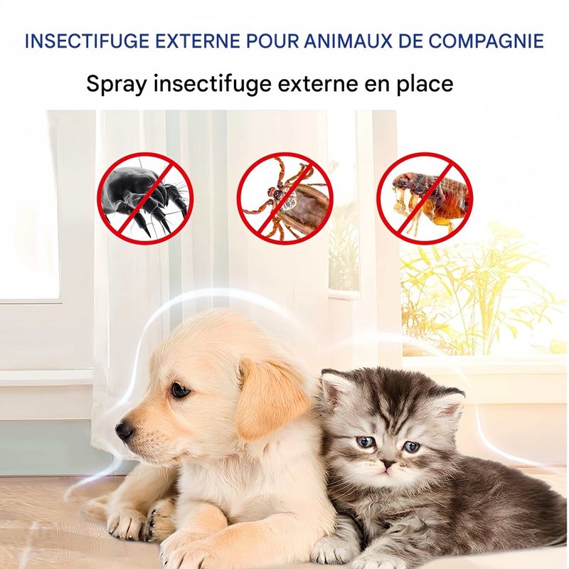 FurryFusion Spray anti-puces pour chien et chat 300ml