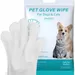 Pawzy Gants de nettoyage sans eau pour animaux de compagnie