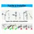 Pawzy Ensemble de brosse de bain pour animaux