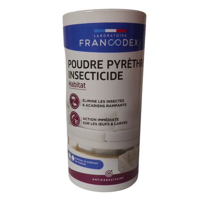 Francodex - Poudre insecticide pyrèthre Habitat 500g