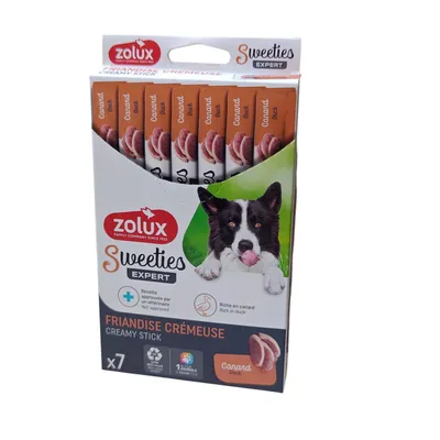 zolux - Sticks crème de Canard 7 x 14 g pour chien