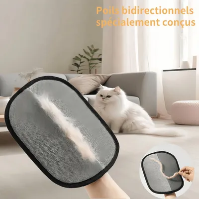 Pawzy Gants d'épilation d'animaux pour chats et chiens 2 pièces