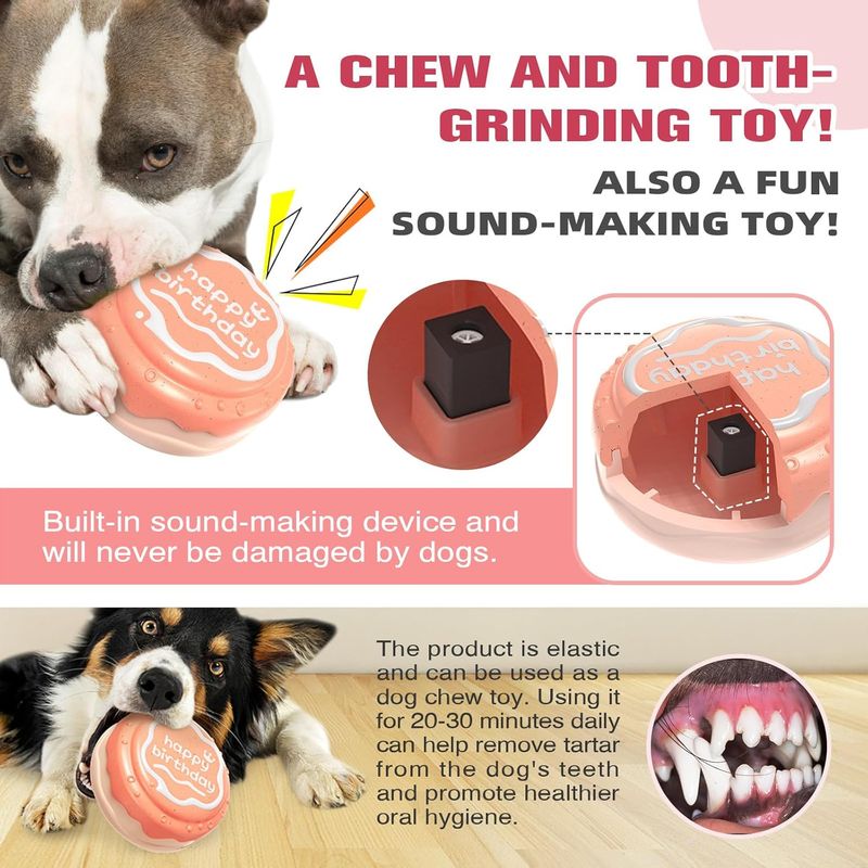 Pawzy Jouet à mâcher durable pour chien – Jaune vif